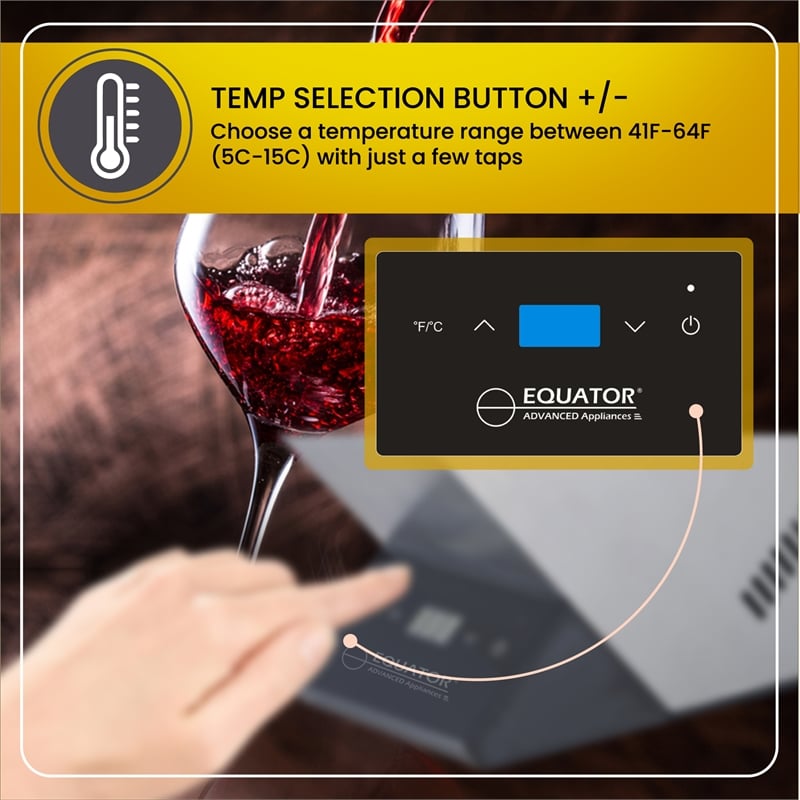 Equator Single Bottle Chiller in Stainless Steel