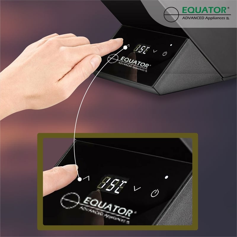 Equator Black Single Bottle Chiller Thermo-Electric Freestanding in Black