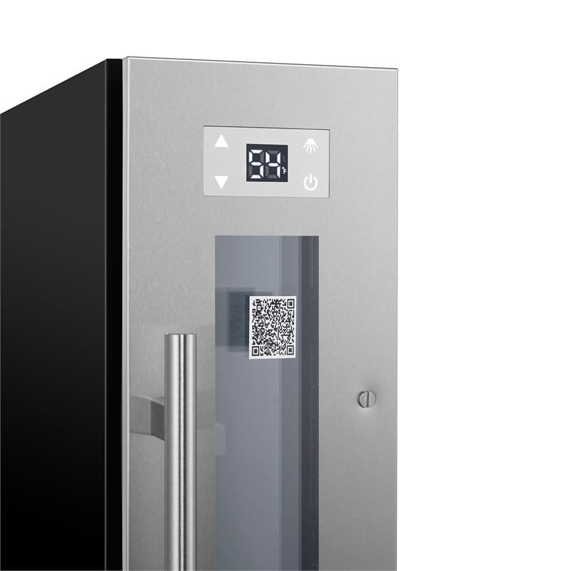 9 bottle Built-in/Freestanding Wine Ref with 7 color LED Lights
