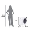 Equator Ultra Compact Short Vented SENSOR Dryer 2.6cf/10lb LED Ops 110V/1400W