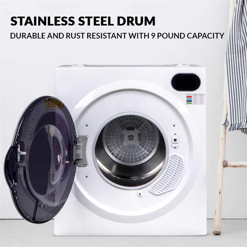 Equator Ultra Compact Short Vented SENSOR Dryer 2.6cf/10lb LED Ops 110V/1400W