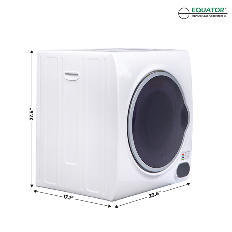 Equator 3.5 cu.ft. 110V Compact Digital Vented Sensor Dryer in White