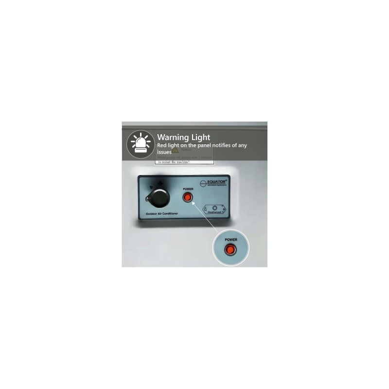 Equator 7000 BTU Outdoor Portable Air Conditioner + Drip Pan Kit