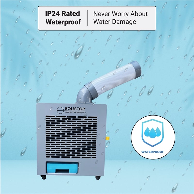 Equator 110V 9000 BTU Outdoor Air Conditioner 3-in-1 Heater/Cooler/Fan w/ Wheels