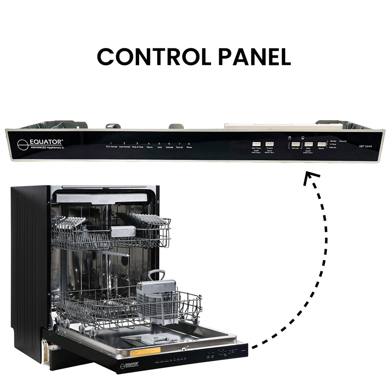 Equator 24 in Dishwasher Top Control 3 Rack 15 place 3.4g QUIET 51 dB 110V EStar