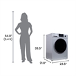 Equator Pet Compact 110V Vented/Ventless 15 lbs Sani Combo Washer Dryer Silver