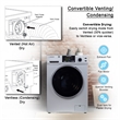 Equator Pet Compact 110V Vented/Ventless 15 lbs Sani Combo Washer Dryer Silver