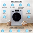 Equator Pet Compact 110V Vented/Ventless 15 lbs Sani Combo Washer Dryer Silver