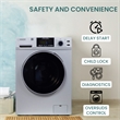 Equator Pet Compact 110V Vented/Ventless 15 lbs Sani Combo Washer Dryer Silver