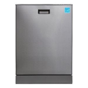 Equator 24&quot Stainless Steel Built-In Dishwasher w/ Top Control in Silver
