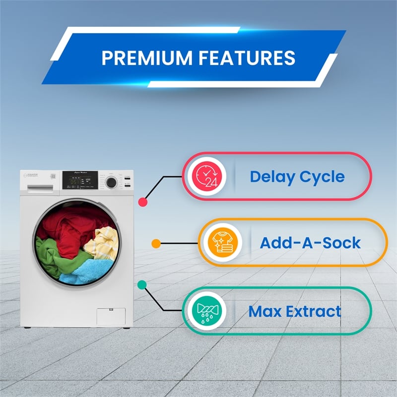 Equator Digital Pet 15 lbs Compact 110V Set Sani Washer+Vented 3.5cf Dryer