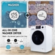 Equator Advanced Appliances 1.62cf Plastic Washer Dryer in White