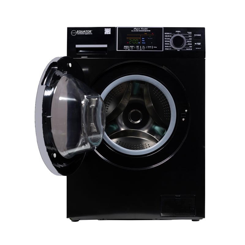 Equator Advanced Appliances 1.62cf Plastic Washer Dryer in Black