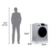 Equator Advanced Appliances 1.62cf Plastic Washer Dryer in Silver