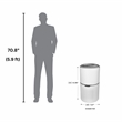 Equator 4.6lbs air purifier and air sterilizer/quiet standing with smoke removal