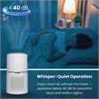 Equator 4.6lbs air purifier and air sterilizer/quiet standing with smoke removal