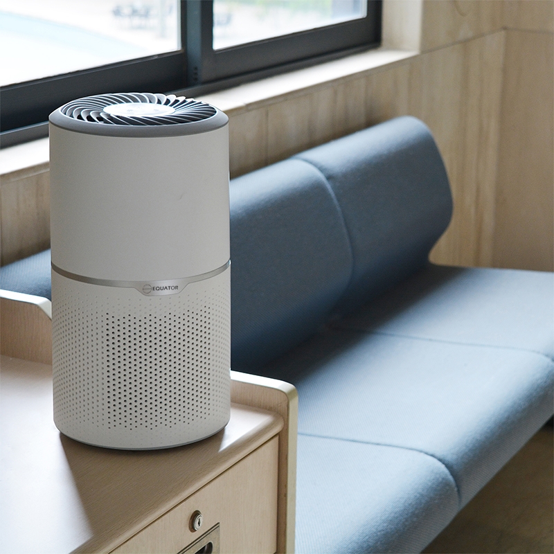 Equator 4.6lbs air purifier and air sterilizer/quiet standing with smoke removal