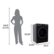 Equator 1.6 cu.ft./15 lbs Black 110V Front load Washer 15 programs + Pet Cycle