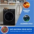 Equator 1.6 cu.ft./15 lbs Black 110V Front load Washer 15 programs + Pet Cycle