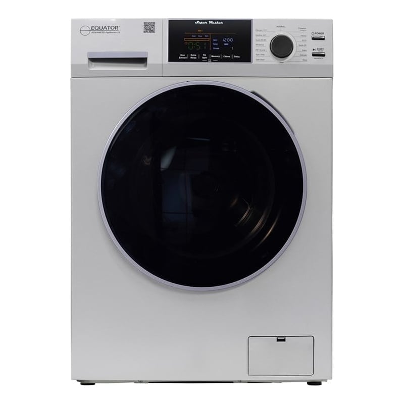 Equator 1.6 cu.ft./15 lbs Silver 110V Front load Washer 15 programs + Pet Cycle