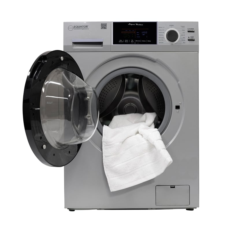 Equator 1.6 cu.ft./15 lbs Silver 110V Front load Washer 15 programs + Pet Cycle