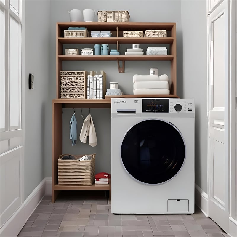 Equator 1.6 cu.ft./15 lbs Silver 110V Front load Washer 15 programs + Pet Cycle