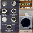 Equator 110V 1.6 cf Washer & 110V 3.5cf Vented Digital Sensor Dryer in Silver