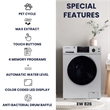 Equator 110V 1.6 cf Washer & 110V 3.5cf Vented Digital Sensor Dryer in Silver
