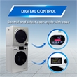 Equator 110V 1.6 cf Washer & 110V 3.5cf Vented Digital Sensor Dryer in Silver