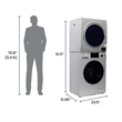Equator 110V 1.6 cf Washer & 110V 3.5cf Vented Digital Sensor Dryer in Silver