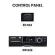 Equator 110V 1.6 cf Washer & 110V 3.5cf Vented Digital Sensor Dryer in Black
