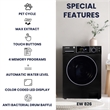 Equator 110V 1.6 cf Washer & 110V 3.5cf Vented Digital Sensor Dryer in Black