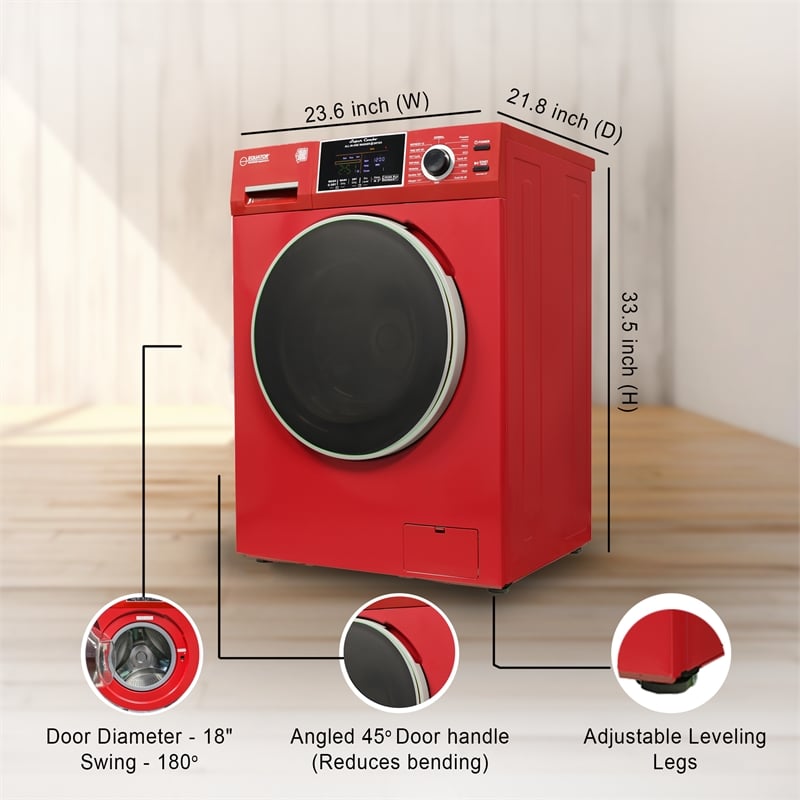Equator All-in-One Washer Dryer VENTLESS/VENTED PET cycle1.62cf 110V