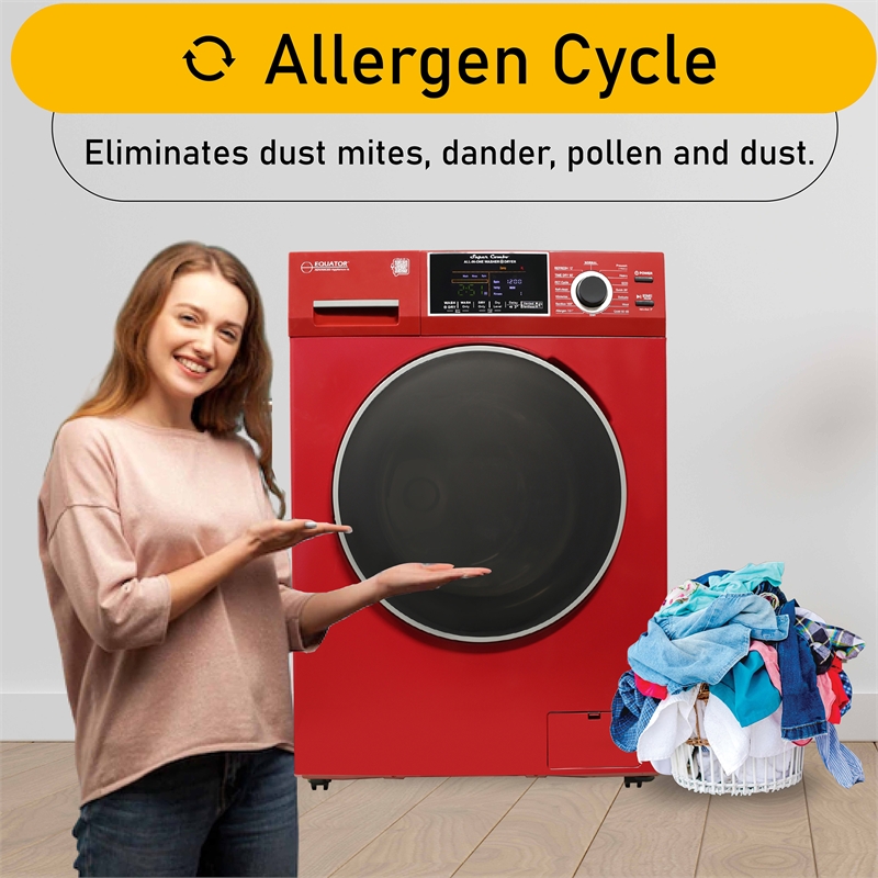 Equator All-in-One Washer Dryer VENTLESS/VENTED PET 1.62cf+Portability Kit