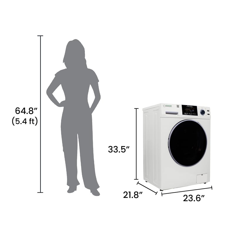 Equator All-in-One Washer Dryer VENTED-DRY  FASTER than Condense 15lb 110V
