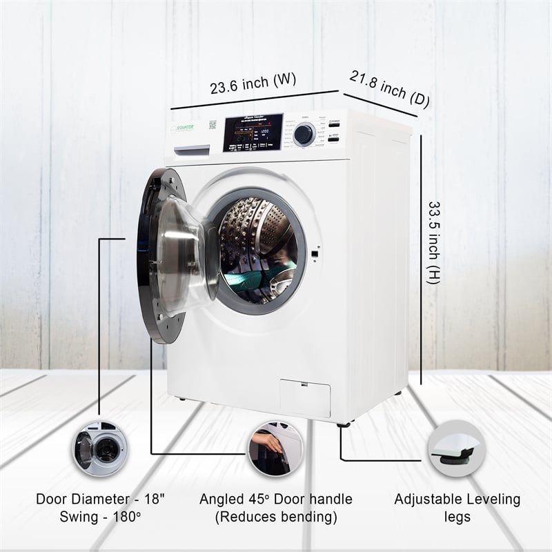 Equator All-in-One Washer Dryer VENTED-DRY  FASTER than Condense 15lb 110V