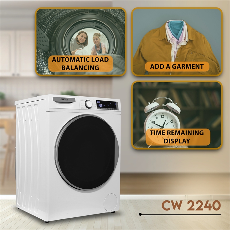 ConServ Washer 2.2cf AUTOSENSE 1400 RPM 15 programs Sanitize LED Display 120V