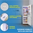 Conserv 12cf No Frost Bottom Freezer Refrigerator Wine Rack GARAGE READY E-Star