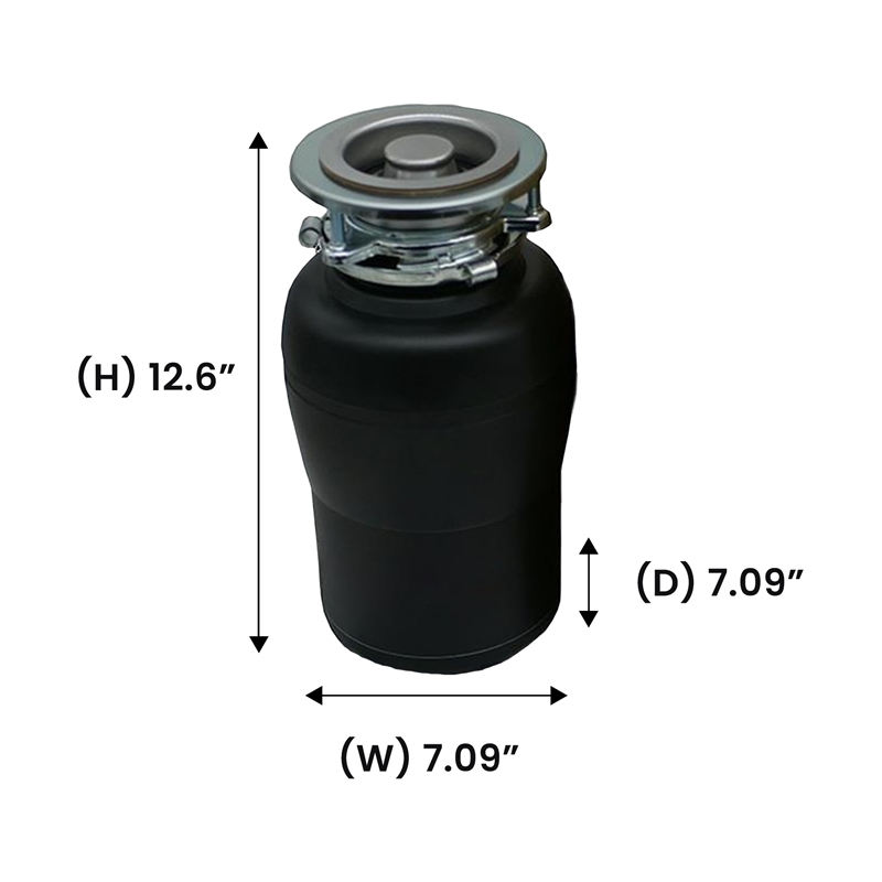 Equator Garbage Disposer 3/4HP ULTRA QUIET 65 dB 2 Stage Grinding 1700 rpm 110V