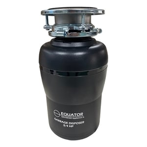 equator garbage disposer 3/4hp ultra quiet 65 db 2 stage grinding 1700 rpm 110v