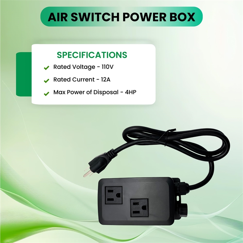 AIR SWITCH for Garbage Disposer COUNTERTOP OPERATION 110V 12A