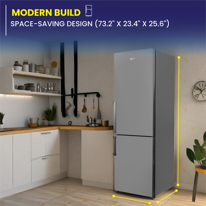 Conserv 12cf No Frost Bottom Freezer Refrigerator Wine Rack GARAGE READY E-Star