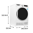 ConServ 4cf Dryer Condensing/Ventless Sanitize LED Display Rev. Door 220V EStar