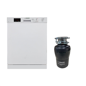Equator 24 in Dishwasher 14 place + 3/4 HP Garbage Disposer 51dB 110V E-Star ADA