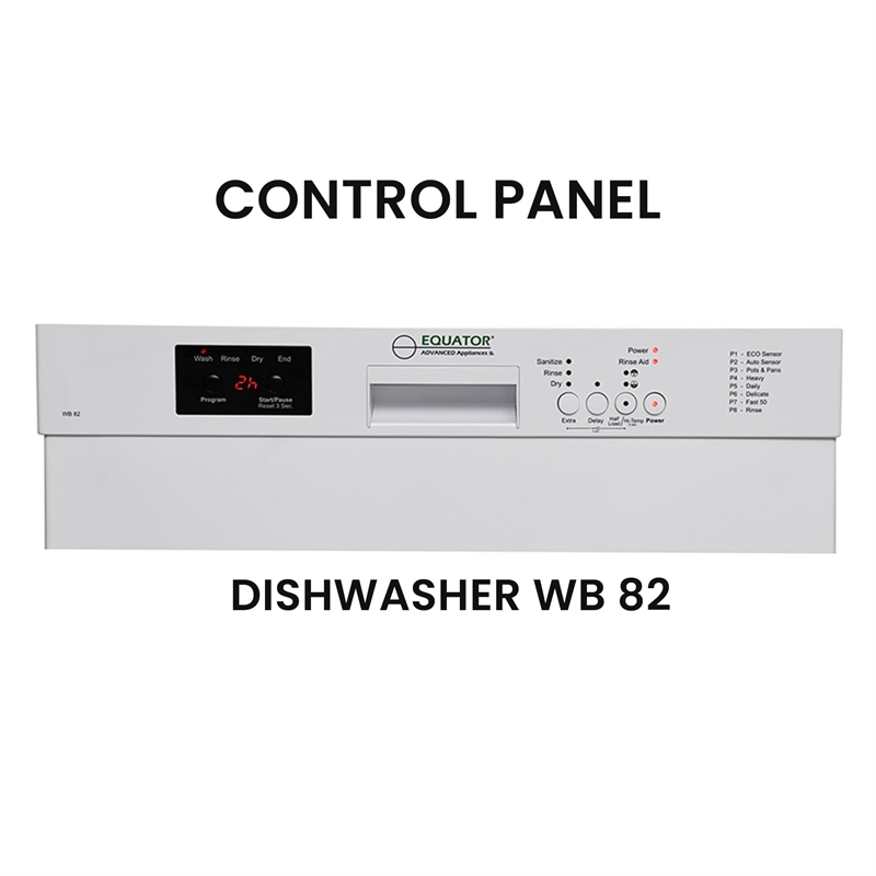 Equator 24 in Dishwasher 14 place + 3/4 HP Garbage Disposer 51dB 110V E-Star ADA