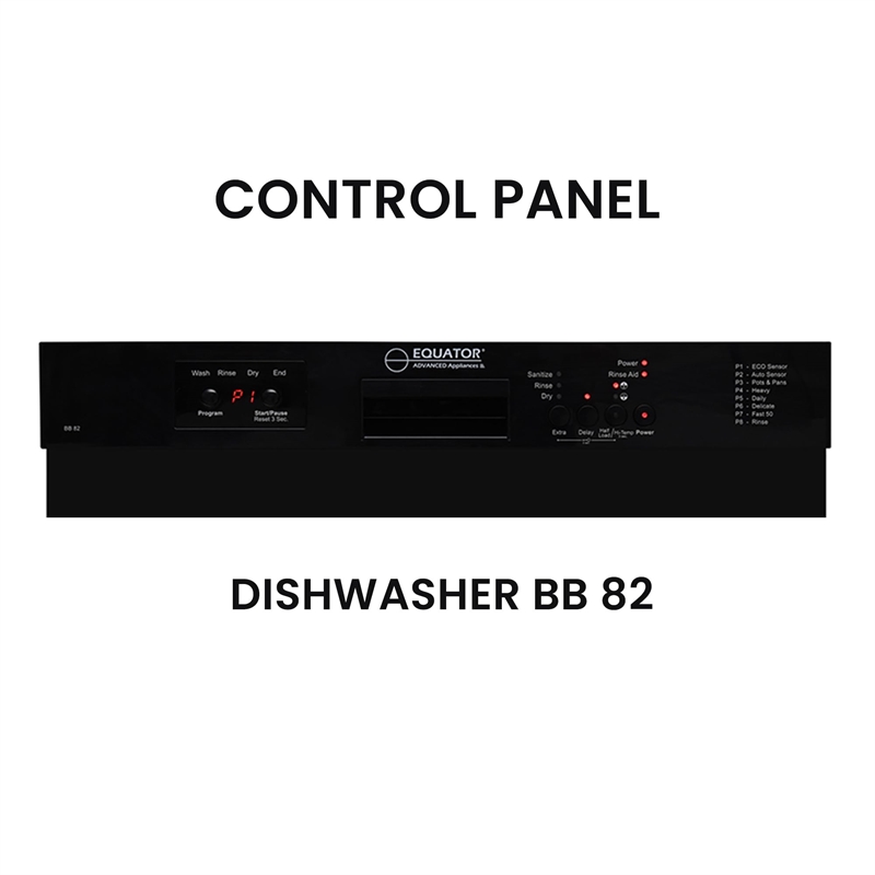 Equator 24 in Dishwasher 14 place + 3/4 HP Garbage Disposer 51dB 110V E-Star ADA