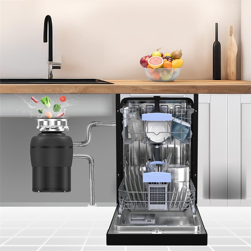 Equator 18 in Dishwasher 10 place QUIET 110V E-Star ADA+3/4 HP Garbage Disposer