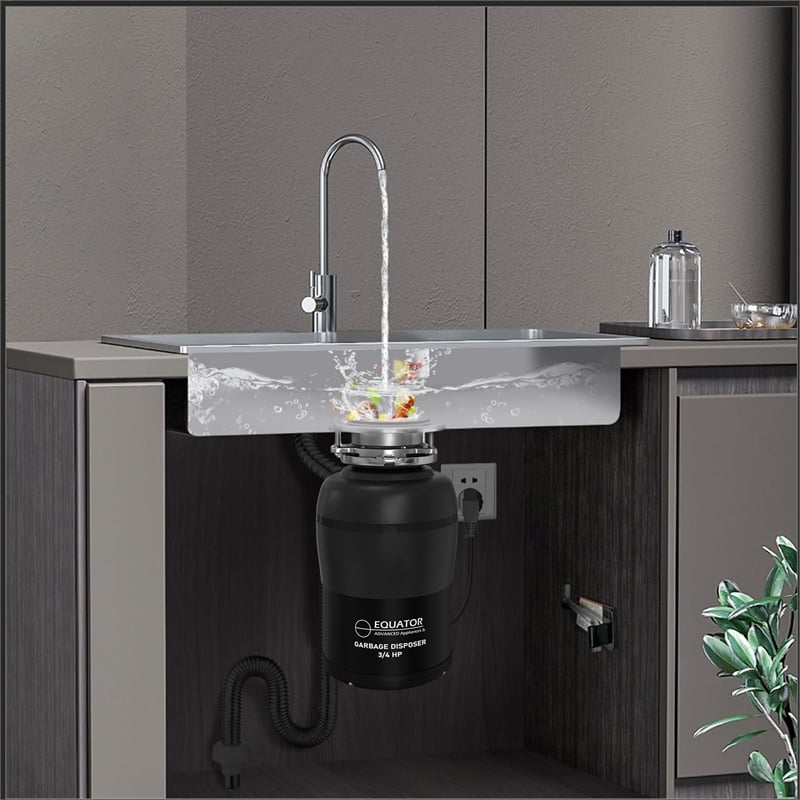 Equator 24 in Dishwasher 15 place QUIET 110V E-Star ADA+3/4 HP Garbage Disposer