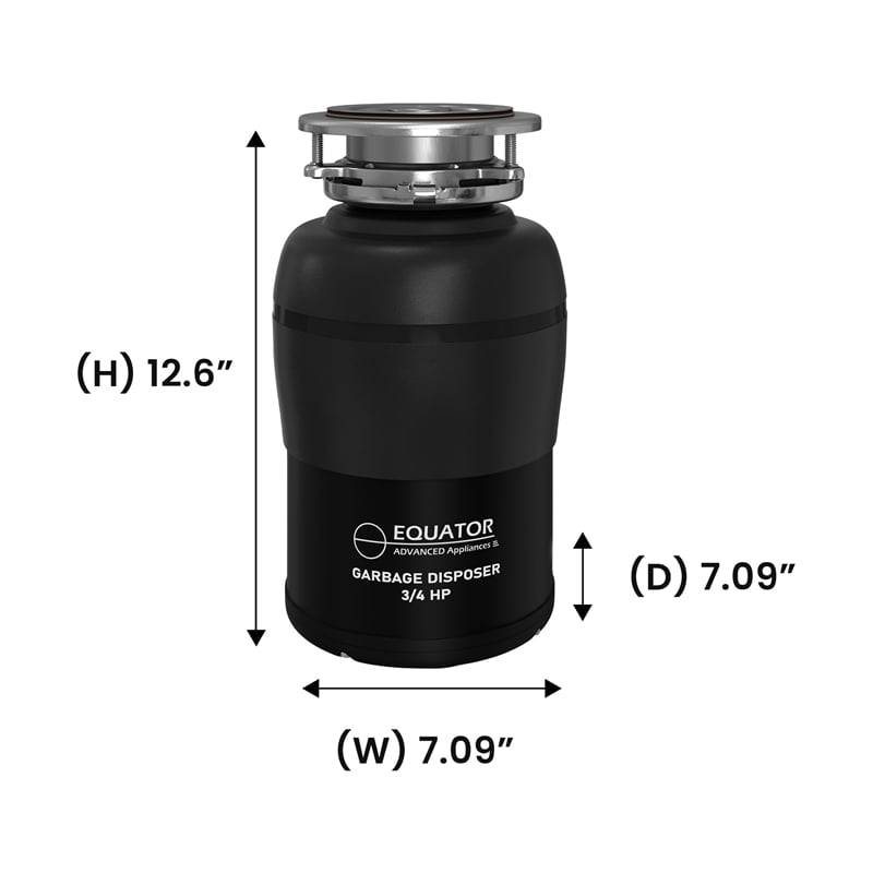 Equator 24 in Dishwasher 15 place QUIET 110V E-Star ADA+3/4 HP Garbage Disposer