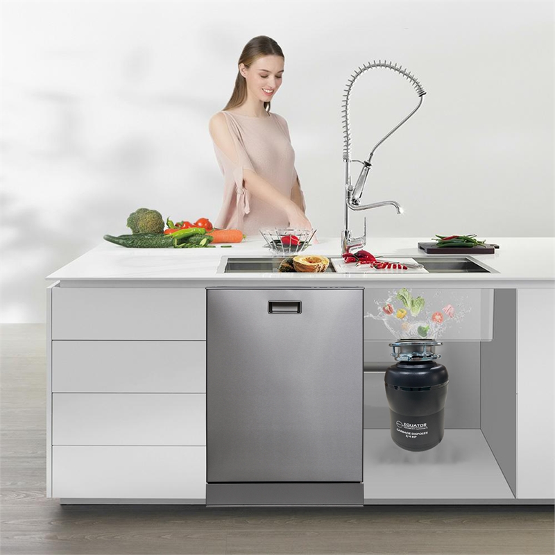 Equator 24 in Dishwasher 15 place QUIET 110V E-Star ADA+3/4 HP Garbage Disposer
